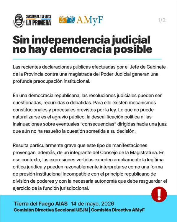 magistrados respuesta al gobierno