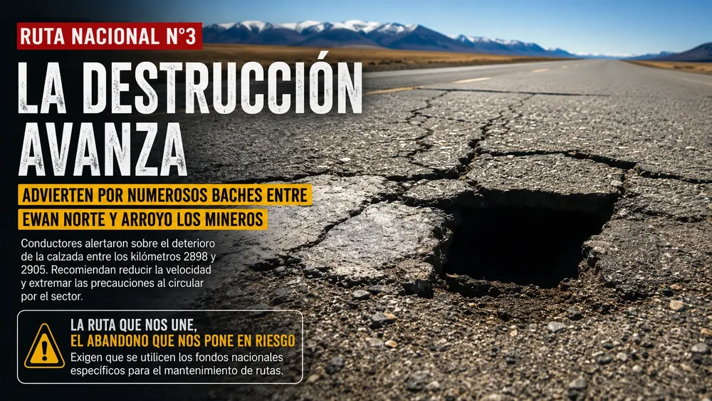 la destruccion avanza ruta 3