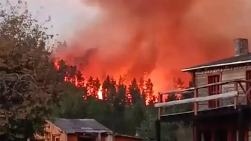 incendio forestal chubut