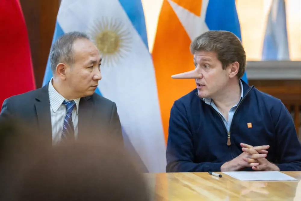 melella miente con embajador chino