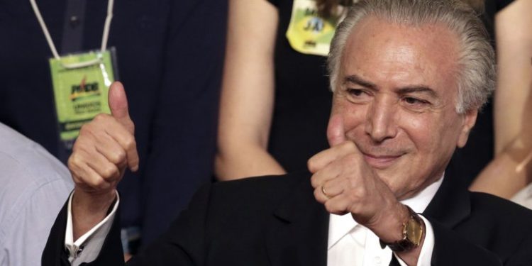 El nuevo presidente interino de Brasil, Michel Temer